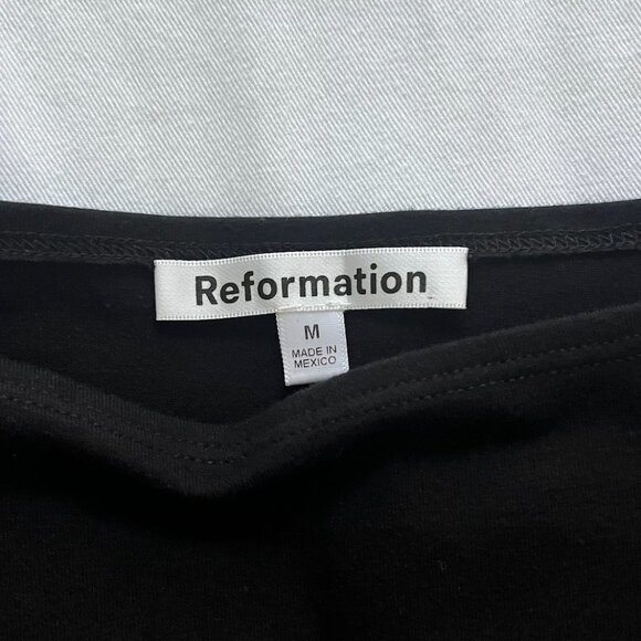 NWOT Reformation Mayve Knit dress - Size M, Black - Picture 4 of 4